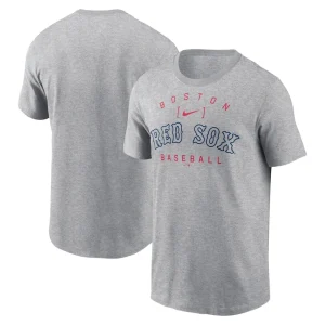Boston red sox nike home team athletic arch t shirt Heather gray