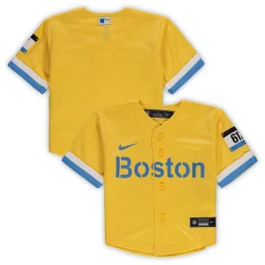 Boston red sox nike infant mlb city connect replica jersey Gold