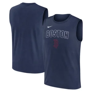 Boston red sox nike knockout performance muscle tank top Navy