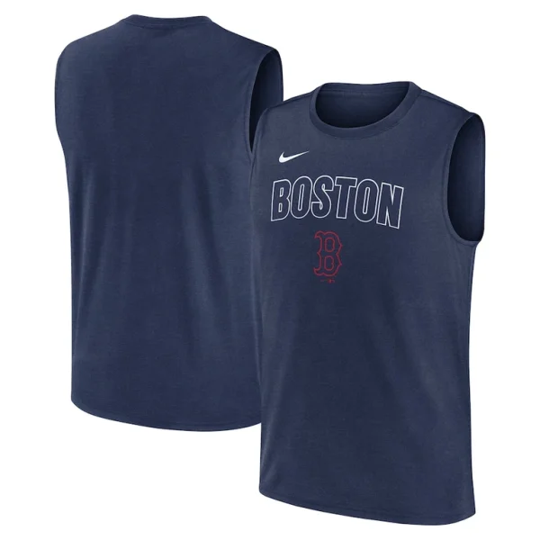 Boston red sox nike knockout performance muscle tank top Navy