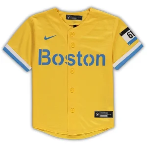Boston red sox nike preschool mlb city connect replica team jersey Gold 56
