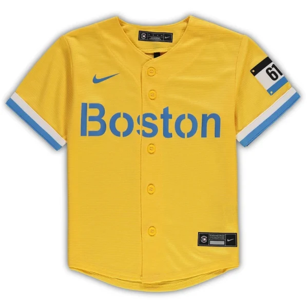 Boston red sox nike preschool mlb city connect replica team jersey Gold 56