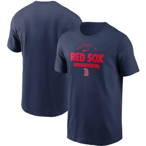 Boston red sox nike primetime property of practice t shirt Navy