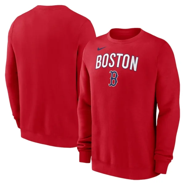 Boston red sox nike pullover sweatshirt Red