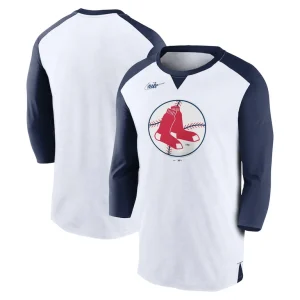 Boston red sox nike rewind 34 sleeve t shirt Whitenavy