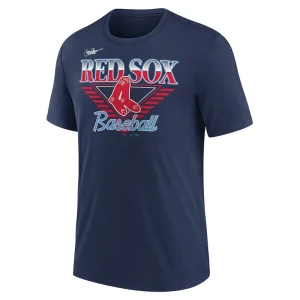 Boston red sox nike rewind tri blend t shirt Navy M