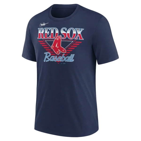 Boston red sox nike rewind tri blend t shirt Navy M