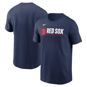 Boston red sox nike team block t shirt Navy