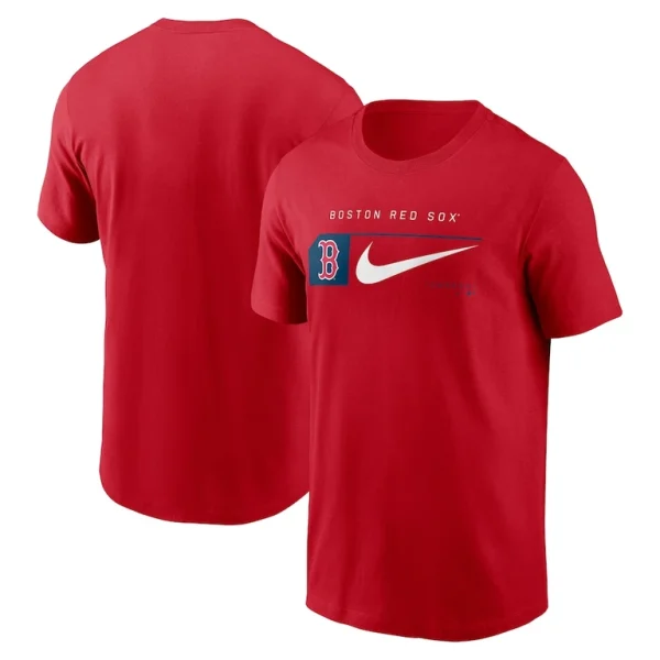 Boston red sox nike team swoosh lockup t shirt Red