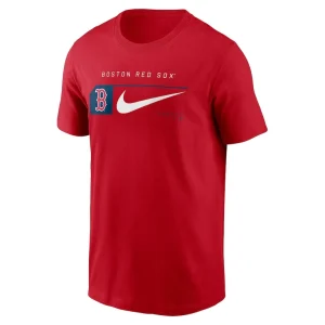 Boston red sox nike team swoosh lockup t shirt Red M