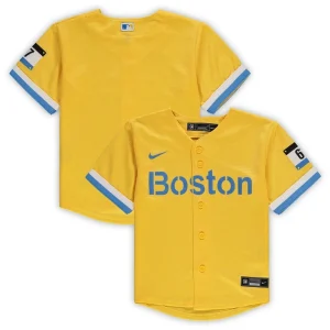 Boston red sox nike toddler mlb city connect replica team jersey Gold