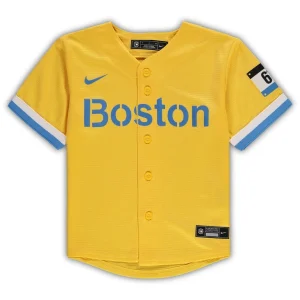 Boston red sox nike toddler mlb city connect replica team jersey Gold 3T