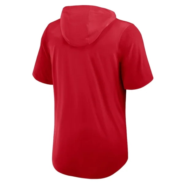 Boston red sox nike tri blend hoodie t shirt Red L