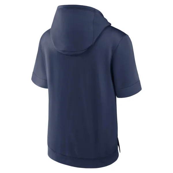 Boston red sox nike tri code lockup short sleeve pullover hoodie Navy L