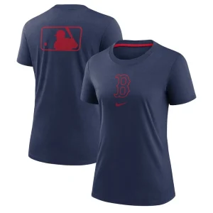 Boston red sox nike womens authentic collection early work tri blend t shirt Navy