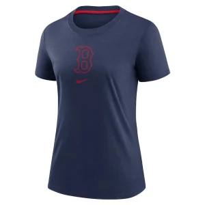 Boston red sox nike womens authentic collection early work tri blend t shirt Navy S