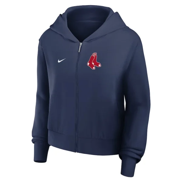 Boston red sox nike womens chill full zip hoodie Navy S