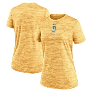 Boston red sox nike womens city connect practice velocity t shirt Gold