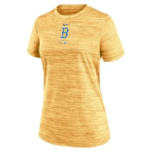 Boston red sox nike womens city connect practice velocity t shirt Gold S