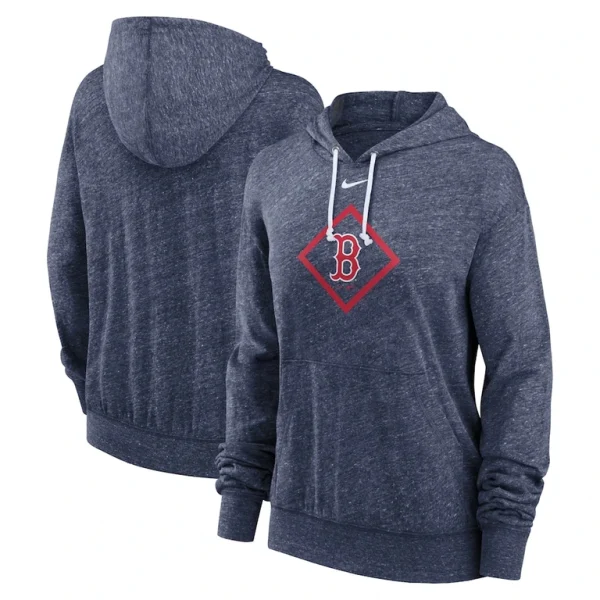 Boston red sox nike womens diamond icon gym vintage lightweight hooded top Navy