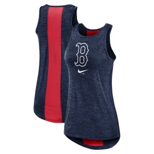 Boston red sox nike womens dri fit performance right mix high neck tank top Navy