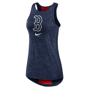 Boston red sox nike womens dri fit performance right mix high neck tank top Navy S