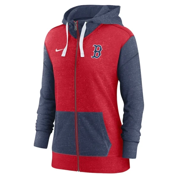 Boston red sox nike womens full zip hoodie Red S