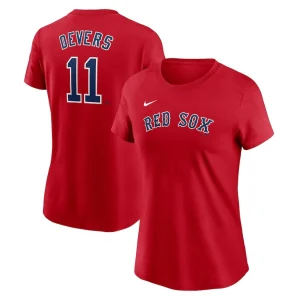 Boston red sox nike womens fuse name number t shirt Red