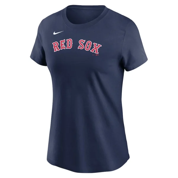Boston red sox nike womens fuse wordmark t shirt Navy S