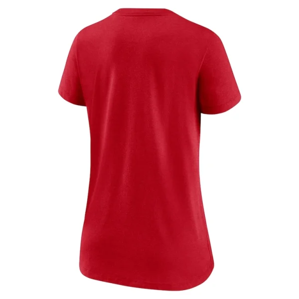 Boston red sox nike womens k bye tri blend v neck t shirt Red M