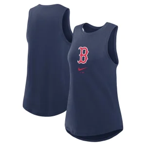 Boston red sox nike womens legacy icon high neck performance tank top Navy