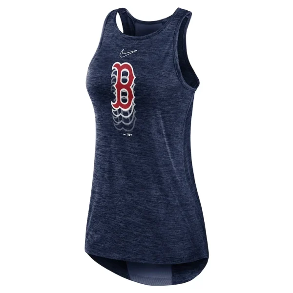 Boston red sox nike womens logo fade high neck performance tank top Navy S