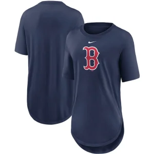 Boston red sox nike womens mascot outline weekend tri blend t shirt Navy