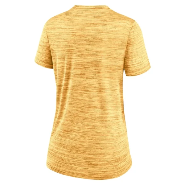 Boston red sox nike womens mlb city connect velocity space dye performance v neck t shirt Gold M