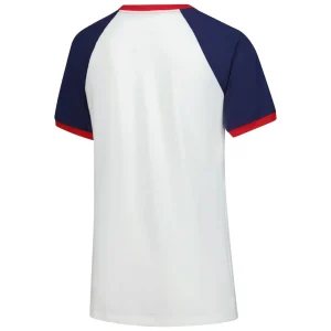Boston red sox nike womens rewind color remix fashion raglan tri blend t shirt White M