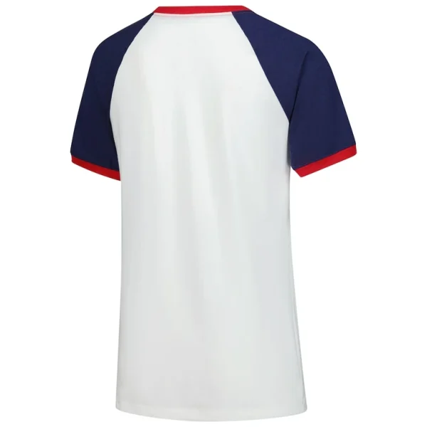 Boston red sox nike womens rewind color remix fashion raglan tri blend t shirt White M