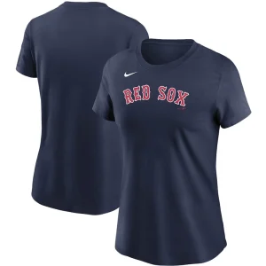 Boston red sox nike womens wordmark t shirt Navy