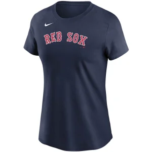 Boston red sox nike womens wordmark t shirt Navy S