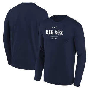 Boston red sox nike youth authentic collection long sleeve performance t shirt Navy