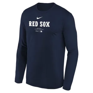 Boston red sox nike youth authentic collection long sleeve performance t shirt Navy Yth M
