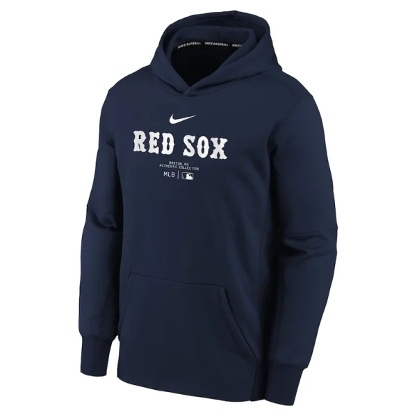 Boston red sox nike youth authentic collection performance pullover hoodie Navy Yth M
