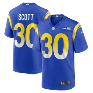 Boston scott los angeles rams nike game jersey Royal