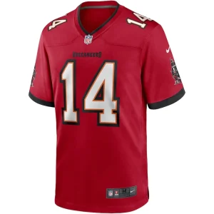 Brad johnson tampa bay buccaneers nike game retired player jersey Red M