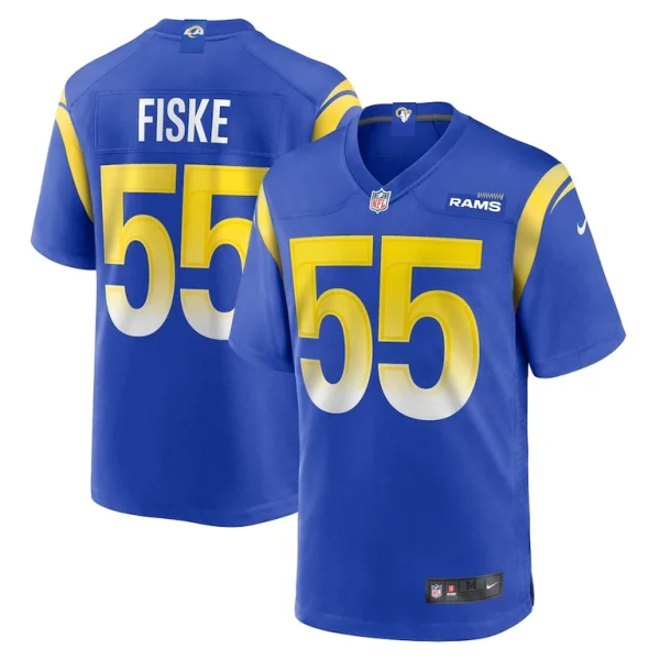 Braden fiske los angeles rams nike team game jersey Royal