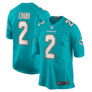 Bradley chubb miami dolphins nike game player jersey Aqua