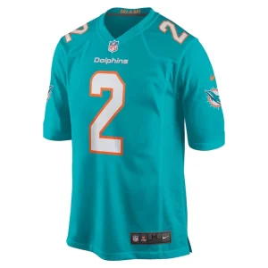 Bradley chubb miami dolphins nike game player jersey Aqua M