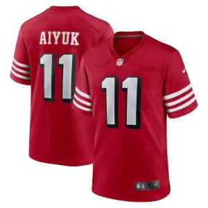 Brandon aiyuk san francisco 49ers nike alternate game jersey Scarlet