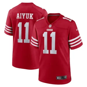 Brandon aiyuk san francisco 49ers nike team player game jersey Scarlet