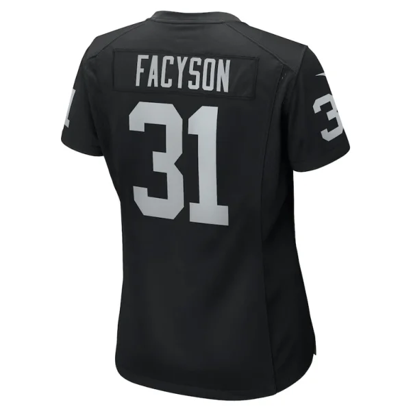 Brandon facyson las vegas raiders nike womens team game jersey Black L