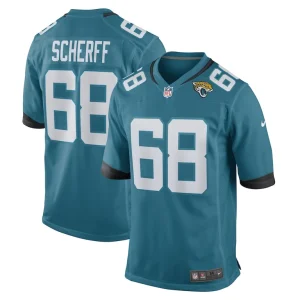 Brandon scherff jacksonville jaguars nike game player jersey Teal